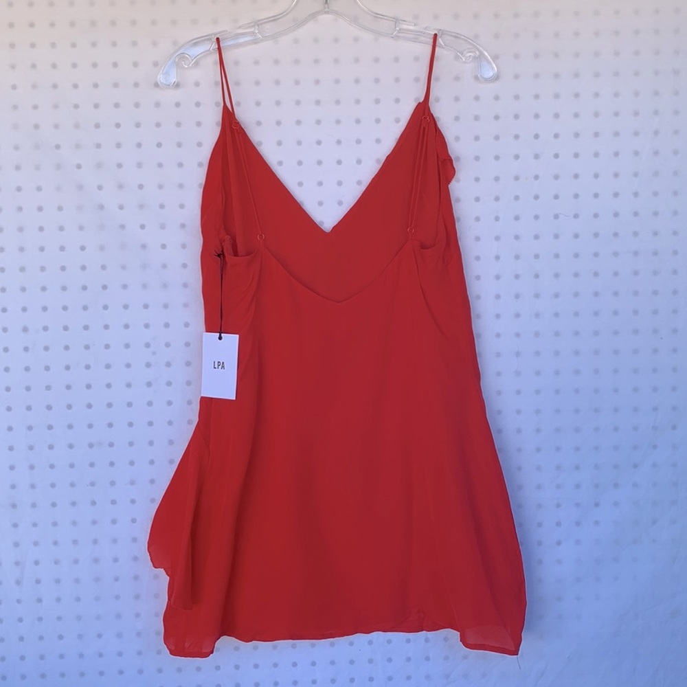 LPA 252 Mini Dress in Lobster Red Size M NWT - Picture 6 of 7